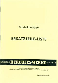 Hercules Lastboy Ersatzteil Liste Teile Katalog 