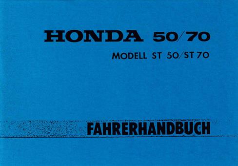 Honda Dax ST 50 ST 70 Fahrer Handbuch Bedienungsanleitung 