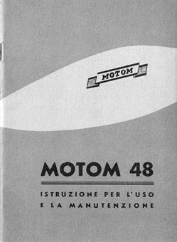 Motom 48 ccm 4 Takt Moped Bedienung Anleitung Daten Technik Handbuch Neu 