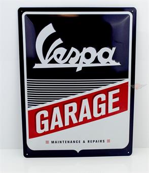 Vespa Garage Blech Schild Groß 