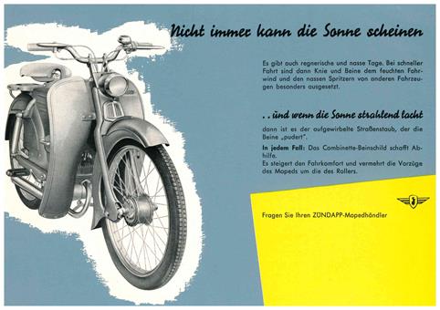 Zündapp "Combinette" original Flyer/Prospekt A5 