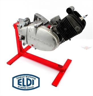 Zündapp Belmondo Motor 247 ELDI Motor Montage Ständer Made in Germany 