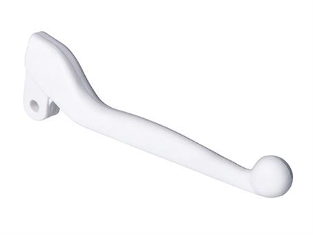 Handbremshebel ohne Armatur, abgewinkelt, Kunststoff weiß für Simson S50, S51, S 